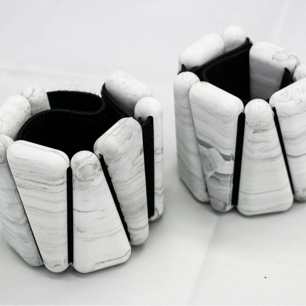 2X Ankle/Wrist Weights for Fitness Unisex - Adjustable (0.45kg Per Band)