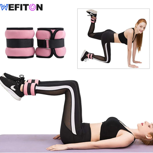 2X Ankle/Wrist Weights for Fitness Women and Men - Adjustable (0.5kg/1kg)