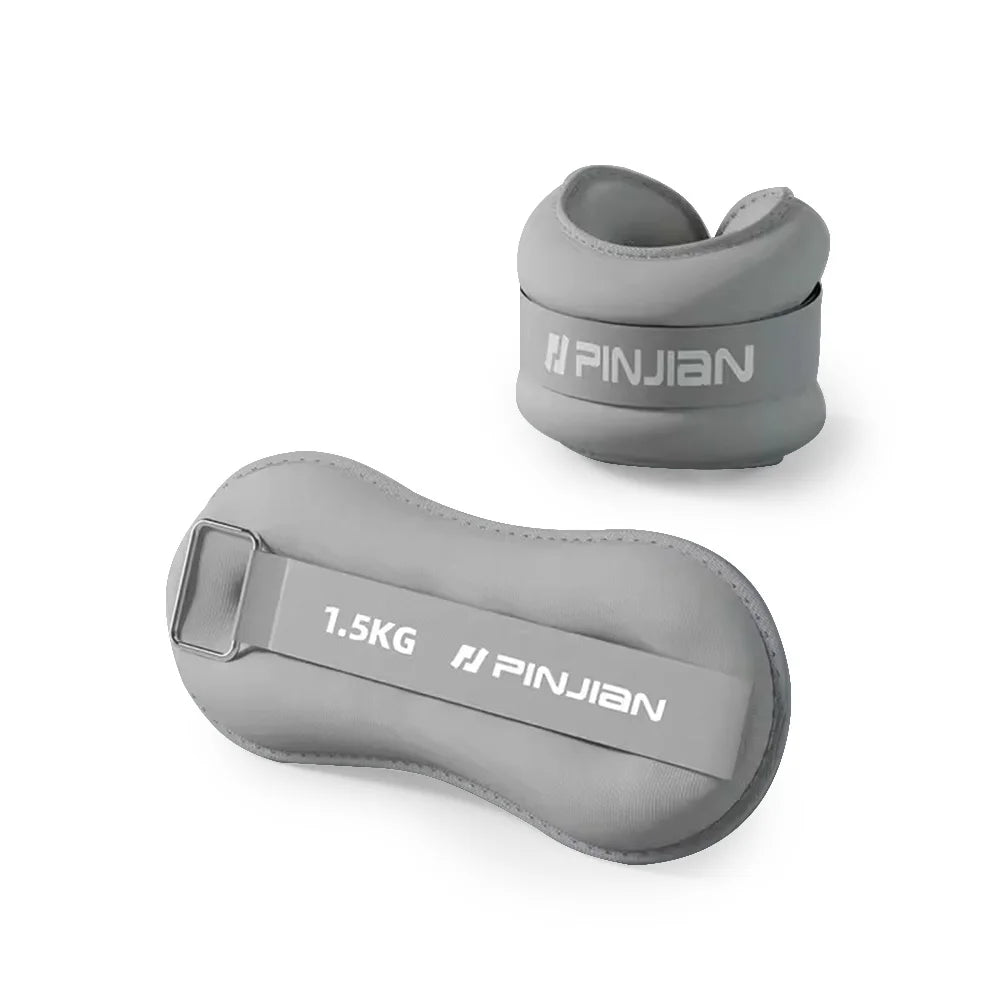 2X Ankle/Wrist Weights for Fitness Unisex - Adjustable 0-2kg Bands