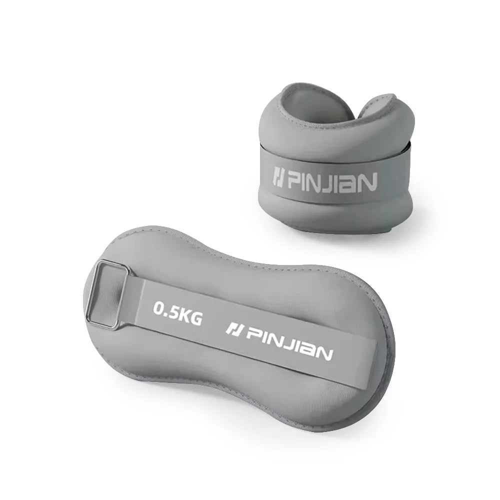 2X Ankle/Wrist Weights for Fitness Unisex - Adjustable 0-2kg Bands
