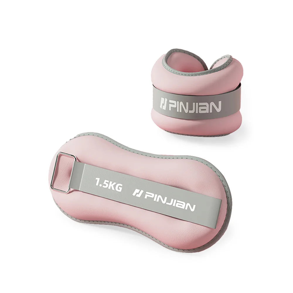 2X Ankle/Wrist Weights for Fitness Unisex - Adjustable 0-2kg Bands