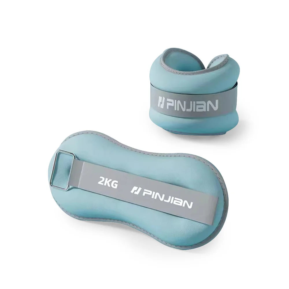 2X Ankle/Wrist Weights for Fitness Unisex - Adjustable 0-2kg Bands