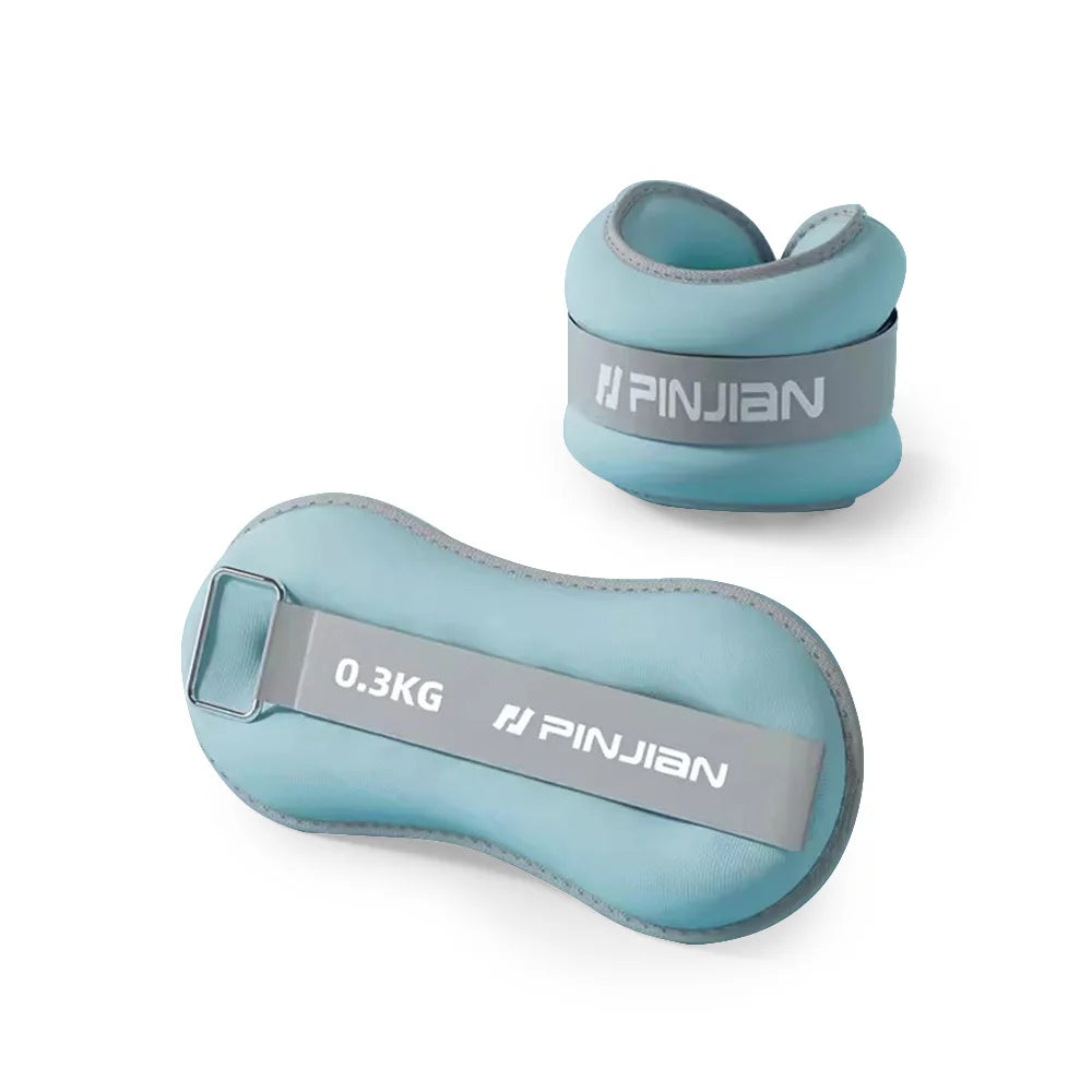 2X Ankle/Wrist Weights for Fitness Unisex - Adjustable 0-2kg Bands